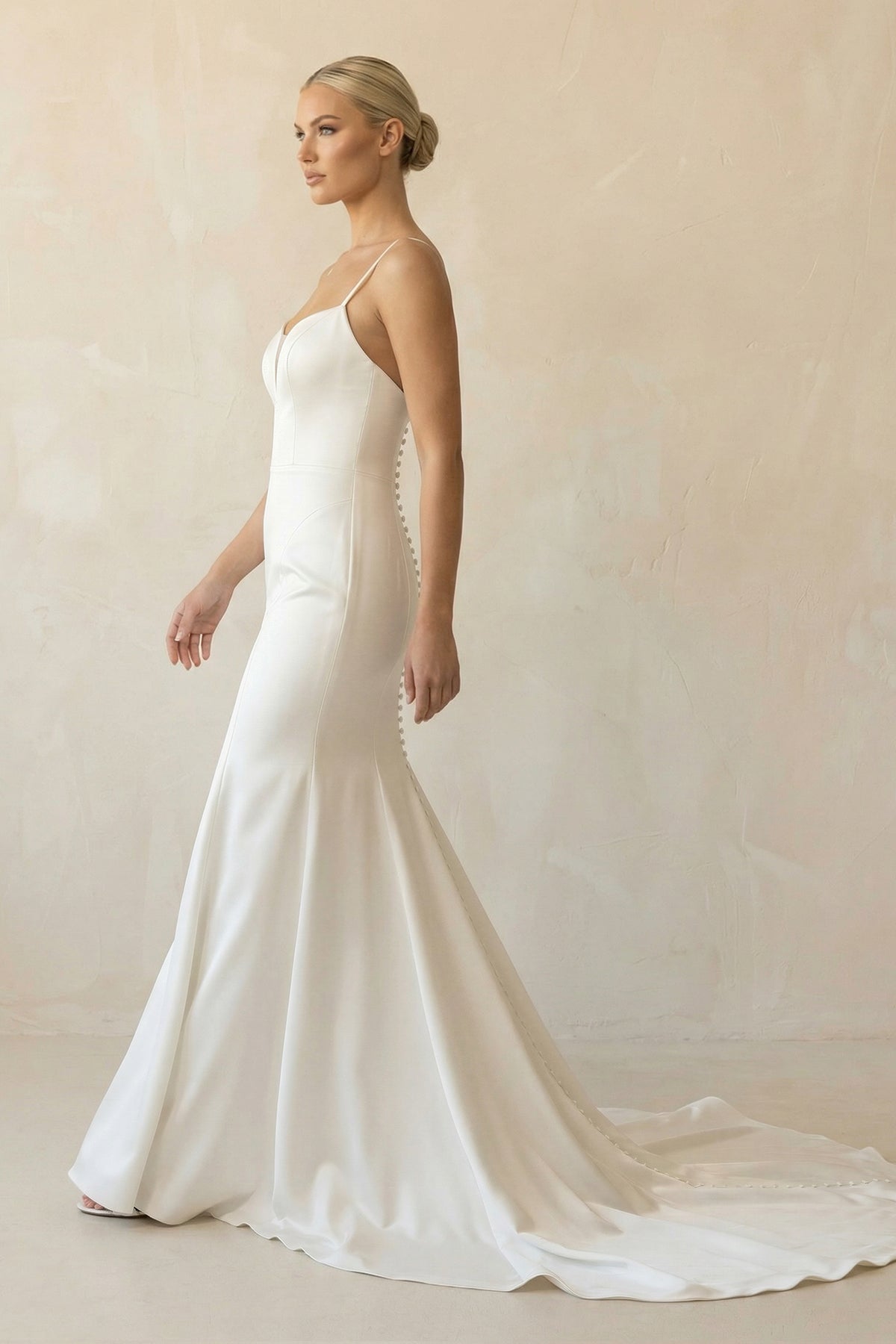 Mermaid Spaghetti Straps Long Wedding Dress - SHE IS ME Wedding Dresses
