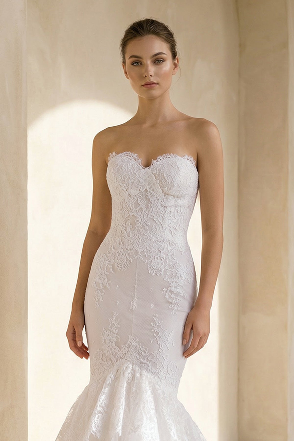 Mermaid Sweetheart Sleeveless Wedding Dress With Appliques - SHE IS ME Wedding Dresses
