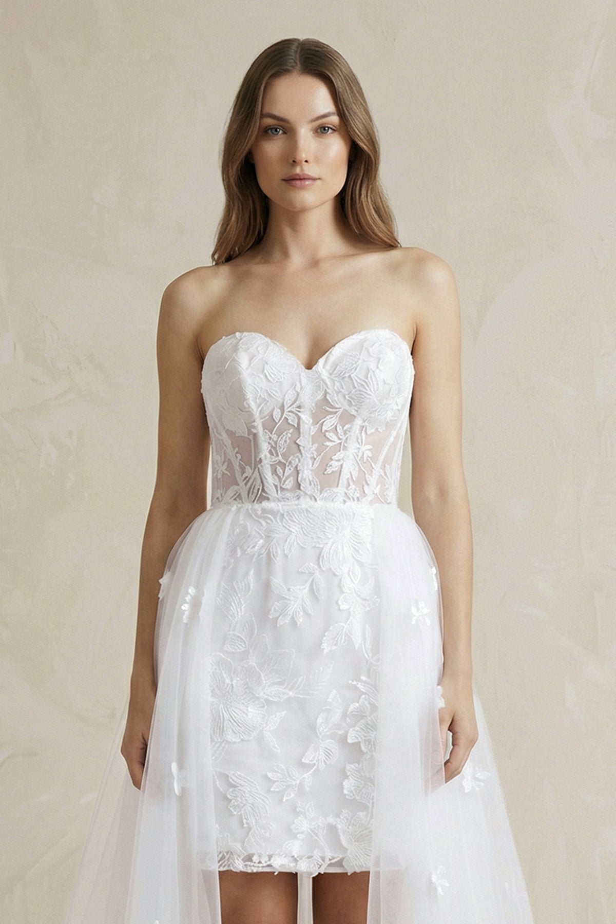 Sheath Sweetheart Lace Wedding Dresses - SHE IS ME Wedding Dresses