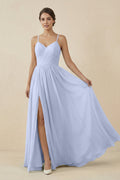 Sweetheart A - Line Chiffon Bridesmaid Dress in Ice - SHE IS ME Bridesmaid Dresses