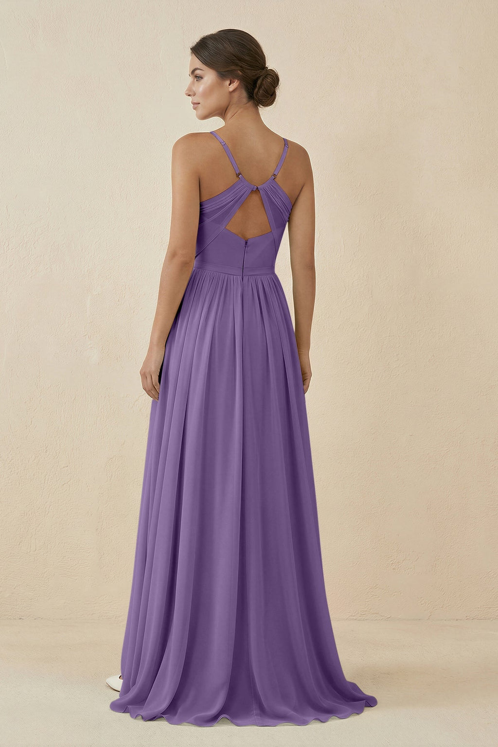 Sweetheart A - Line Chiffon Bridesmaid Dress in Tahiti - SHE IS ME Bridesmaid Dresses