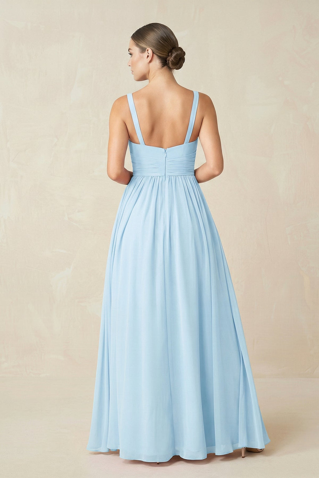 Sweetheart A - Line Chiffon Bridesmaid Dress with Slit - SHE IS ME Bridesmaid Dresses